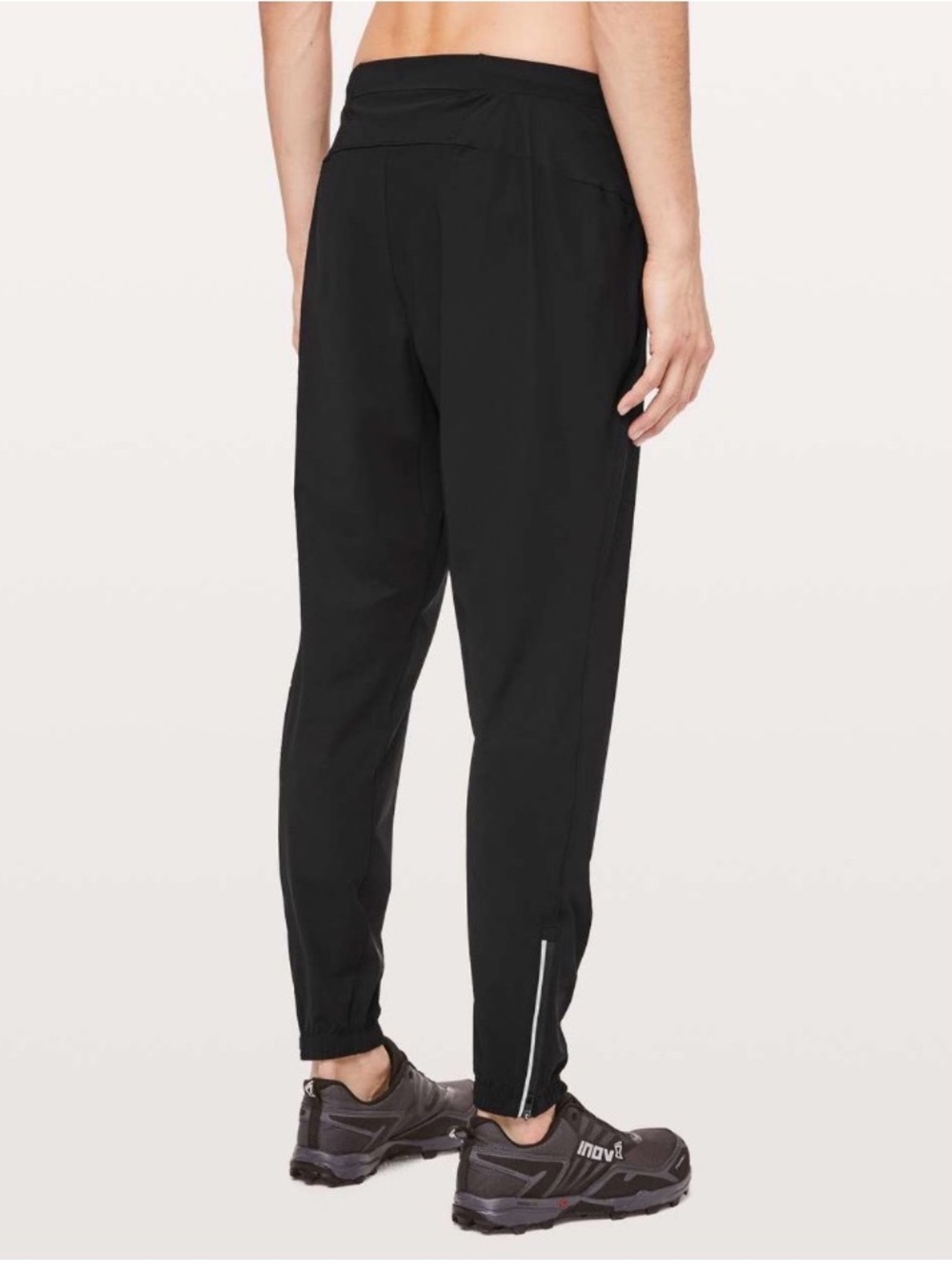 Lululemon Surge Joggers Men's Black Track Pants Ankle Zip Stretch - Small